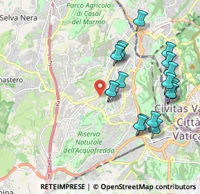Mappa Via Ortonovo, 00168 Roma RM, Italia (2.14167)