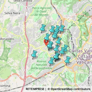 Mappa Via Ortonovo, 00168 Roma RM, Italia (1.43421)