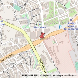 Mappa Via del Forte Tiburtino, 98, 00159 Roma, Roma (Lazio)