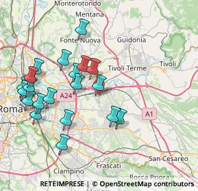 Mappa Via Collatina, 00100 Roma RM, Italia (8.6295)