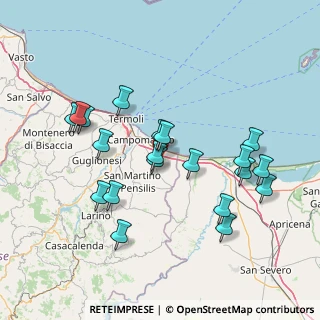 Mappa Via San Leo, 86042 Campomarino CB, Italia (15.7665)