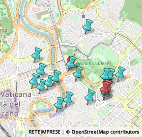 Mappa Via di Villa Ruffo, 00196 Roma RM, Italia (1.066)