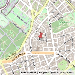 Mappa Via Isonzo, 42, 00198 Roma, Roma (Lazio)