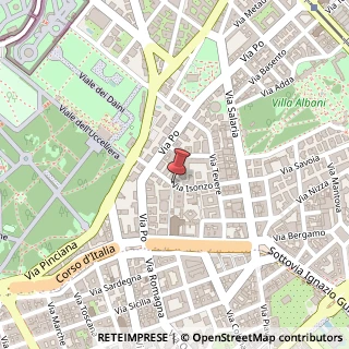Mappa Via Isonzo, 21/D, 00198 Roma, Roma (Lazio)