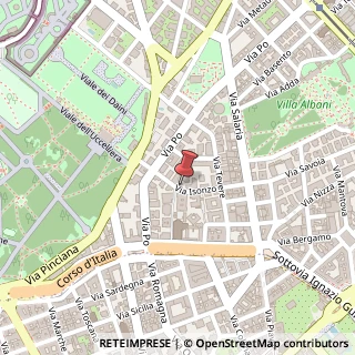 Mappa Via Isonzo, 42, 00198 Roma, Roma (Lazio)