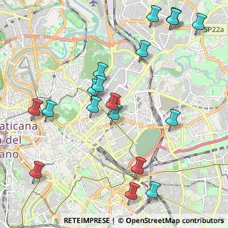 Mappa Via Bartolomeo Eustachio, 00100 Roma RM, Italia (2.58278)