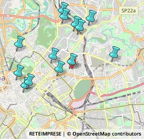 Mappa Via Casentino, 00161 Roma RM, Italia (2.27769)