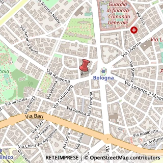 Mappa Via Carlo Bartolomeo Piazza, 8, 00161 Roma, Roma (Lazio)