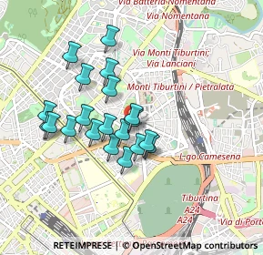 Mappa Via Casentino, 00161 Roma RM, Italia (0.7845)