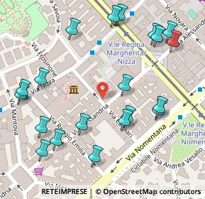 Mappa Via Alessandria, 00197 Roma RM, Italia (0.164)