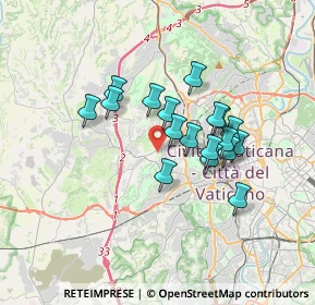 Mappa Via Zignago, 00168 Roma RM, Italia (2.88889)