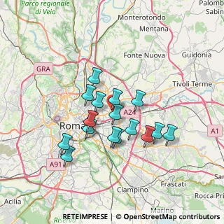 Mappa Via del Frantoio, 00159 Roma RM, Italia (6.04375)