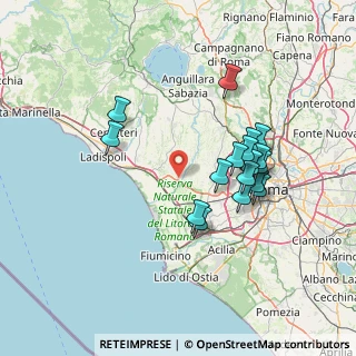 Mappa Via Giuseppe Fraccaroli, 00050 Fiumicino RM, Italia (14.24)
