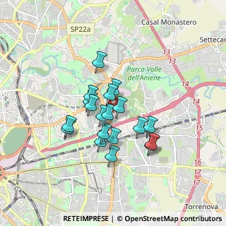 Mappa Via Edoardo D'Onofrio, 00155 Roma RM, Italia (1.37789)