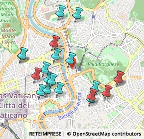Mappa Via Cesare Beccaria, 00196 Roma RM, Italia (1.0815)