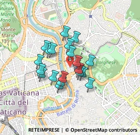 Mappa Via Vico Giovanni Battista, 00196 Roma RM, Italia (0.6565)
