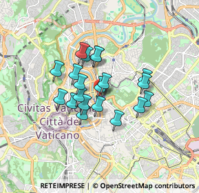 Mappa Via Vico Giovanni Battista, 00196 Roma RM, Italia (1.3145)