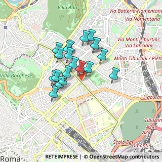 Mappa Via Nomentana, 00161 Roma RM, Italia (0.721)