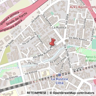 Mappa Via della Rustica,  236, 00155 Roma, Roma (Lazio)