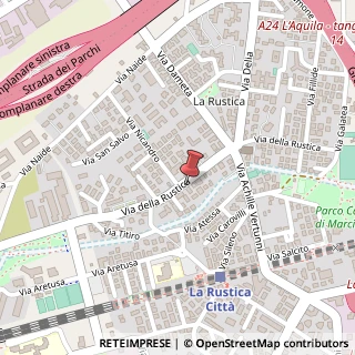 Mappa Via della Rustica, 232, 00155 Roma, Roma (Lazio)