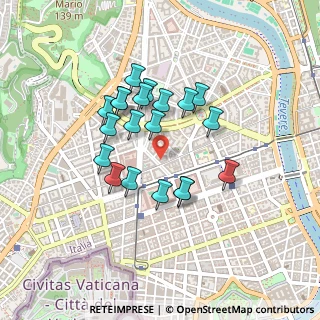 Mappa Via Silvio Pellico, 00195 Roma RM, Italia (0.3825)