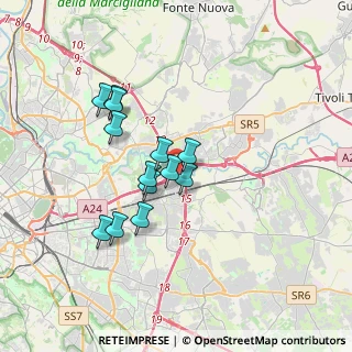 Mappa Via Pescomaggiore, 00100 Roma RM, Italia (3.04538)