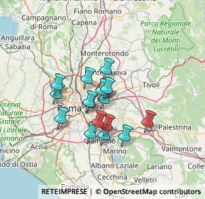 Mappa Via Pescomaggiore, 00100 Roma RM, Italia (10.46375)