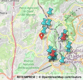 Mappa Via dei Barbarigo, 00168 Roma RM, Italia (2.08611)