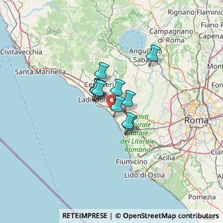 Mappa Via della Torre di Palidoro, 00054 Fiumicino RM, Italia (7.59)
