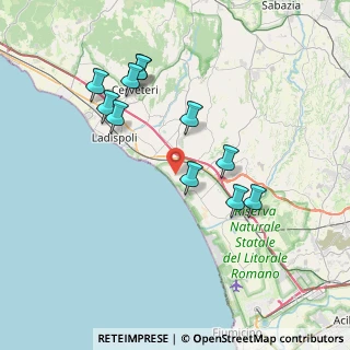 Mappa Via della Torre di Palidoro, 00054 Fiumicino RM, Italia (7.76455)