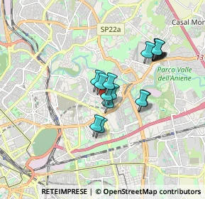 Mappa Via del Peperino, 00158 Roma RM, Italia (1.51529)