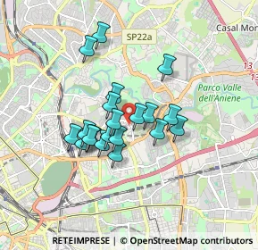 Mappa Via del Peperino, 00158 Roma RM, Italia (1.3735)