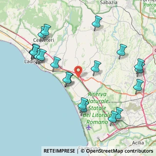 Mappa Km. 28.400 Via Aurelia, 00054 Fiumicino RM, Italia (10.1955)