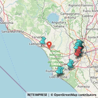 Mappa Km. 28.400 Via Aurelia, 00054 Fiumicino RM, Italia (20.5665)