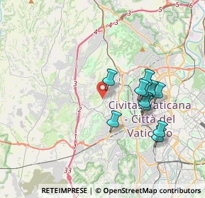 Mappa Via Guido Calcagnini, 00168 Roma RM, Italia (3.51091)