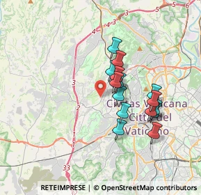 Mappa Via Guido Calcagnini, 00168 Roma RM, Italia (3.07467)
