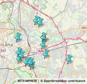 Mappa Via Pescosolido, 00158 Roma RM, Italia (4.42923)