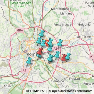 Mappa Via dell'Alabastro, 00158 Roma RM, Italia (5.53714)