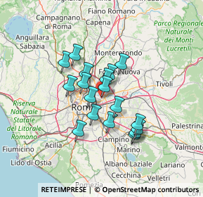 Mappa Via Silvano, 00158 Roma RM, Italia (10.65889)