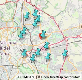 Mappa Via Silvano, 00158 Roma RM, Italia (3.84538)