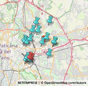 Mappa Via Silvano, 00158 Roma RM, Italia (3.28263)