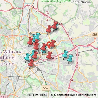 Mappa Via dell'Alabastro, 00158 Roma RM, Italia (3.10944)
