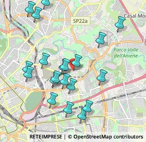 Mappa Via Silvano, 00158 Roma RM, Italia (2.1455)