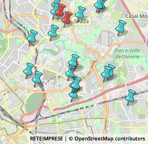 Mappa Via Silvano, 00158 Roma RM, Italia (2.349)