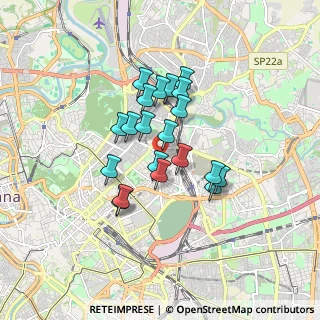 Mappa Via Famiano Nardini, 00162 Roma RM, Italia (1.3725)
