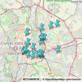Mappa Via Famiano Nardini, 00162 Roma RM, Italia (3.46632)