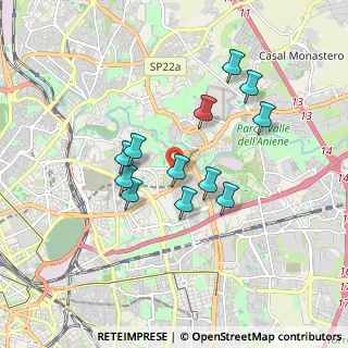 Mappa Via del Botticino, 00158 Roma RM, Italia (1.59667)
