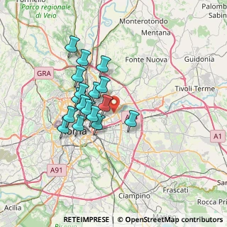 Mappa Via del Botticino, 00158 Roma RM, Italia (6.04353)