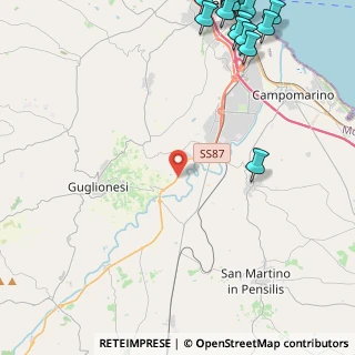 Mappa Strada Statale 647 Fondo Valle del Biferno, 86034 Guglionesi CB, Italia (8.0725)