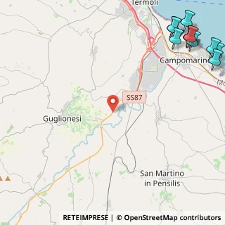 Mappa Strada Statale 647 Fondo Valle del Biferno, 86034 Guglionesi CB, Italia (8.06333)